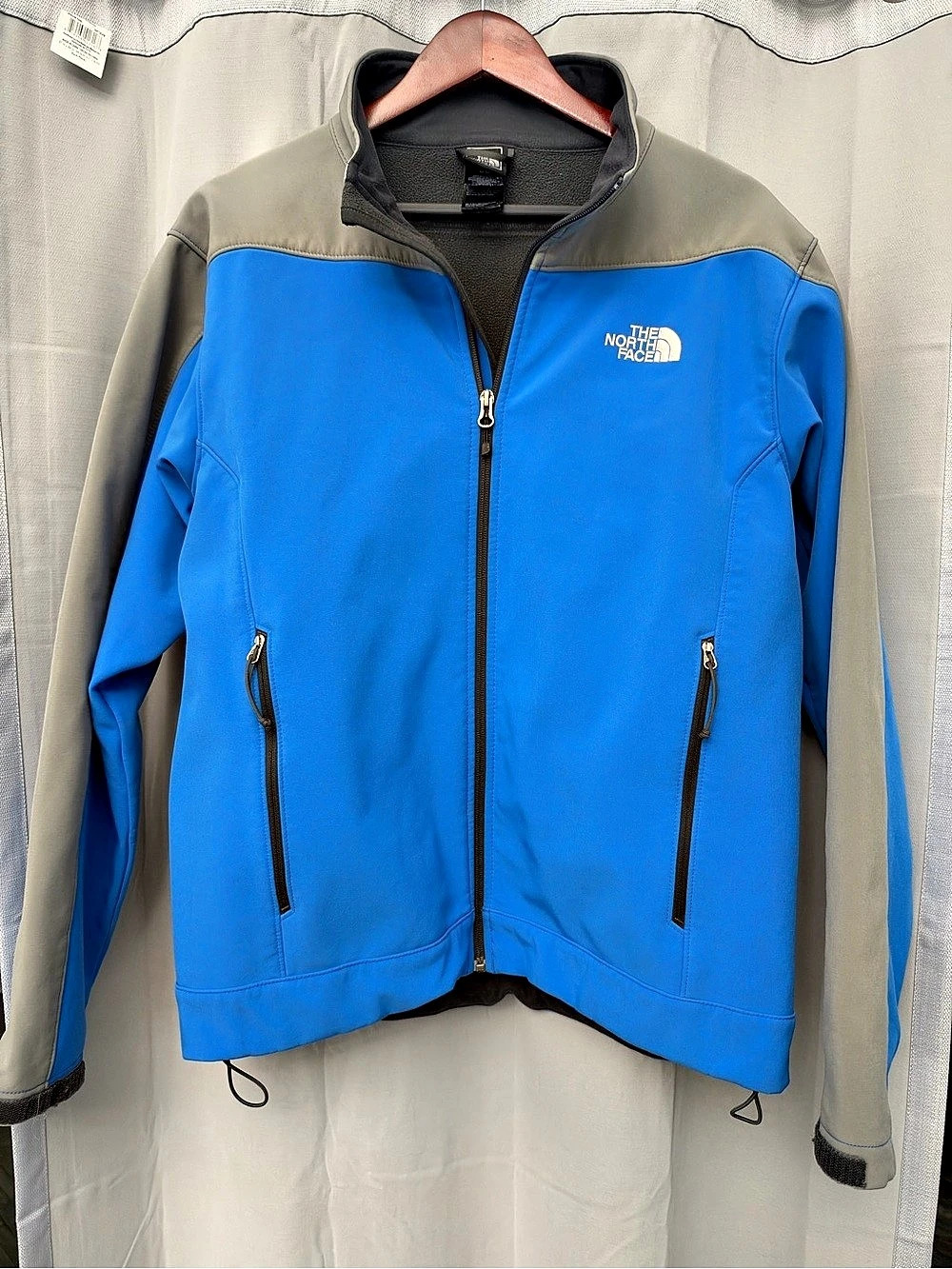 The North Face Apex Bionic Jacket Colorblock Blue & Gray Medium
